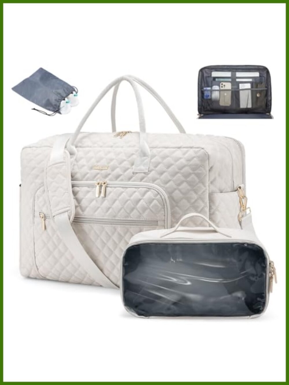 LOVEVOOK Travel Duffle Bag Weekender Carry On Overnight Laptop Gym Bag